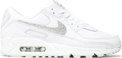 Wmns Air Max 90 SE 'Silver Glitter Swoosh' 